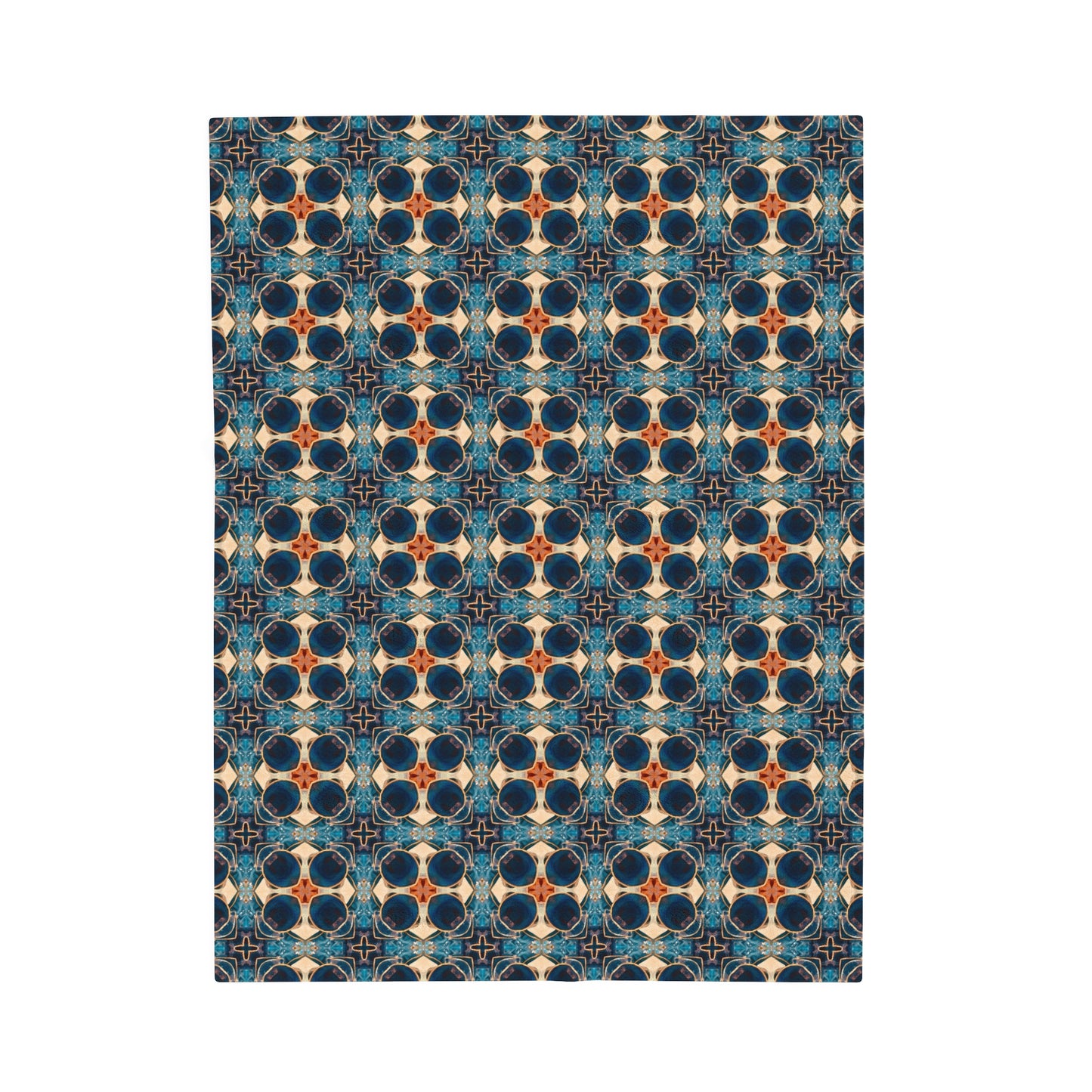 Caribbean Tile Plush Blanket