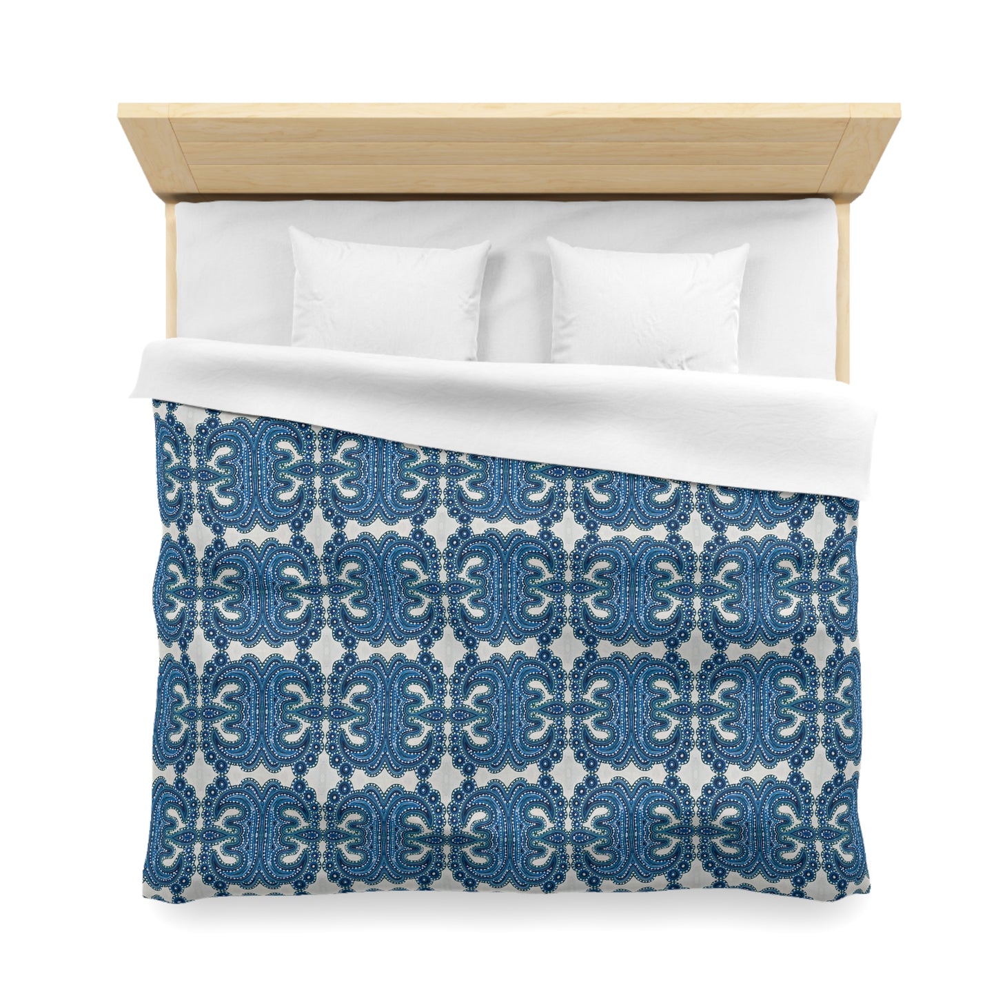 Blue Tile Duvet Cover