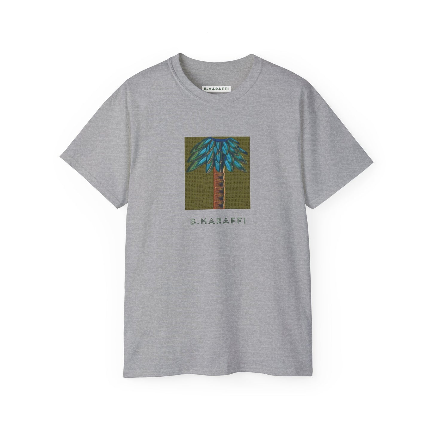 B.Maraffi Cotton T-shirt - Tiki Palm Olive