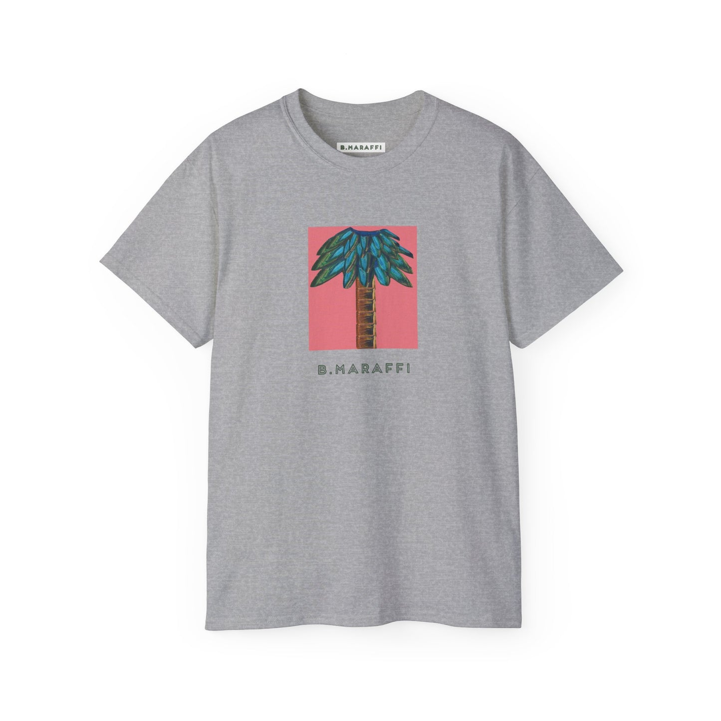 B.Maraffi Cotton T-shirt - Tiki Palm Coral