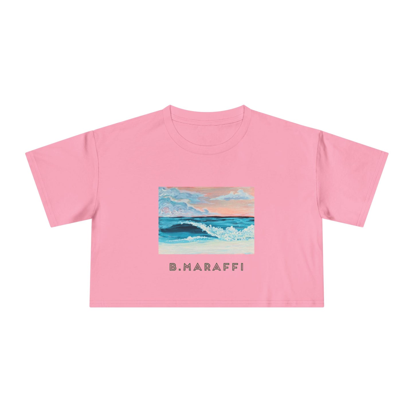 Women's Crop Tee - Wild Surf