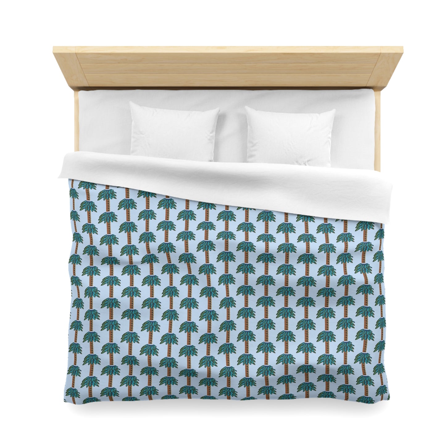 Tiki Palm Sky Duvet Cover