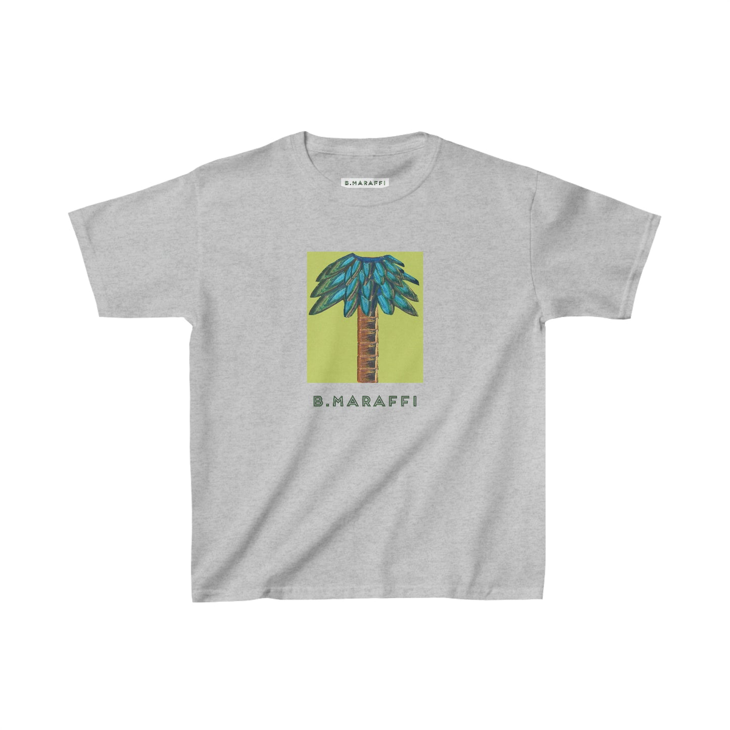 Kids Heavy Cotton™ Tee -Tiki Palm Lime