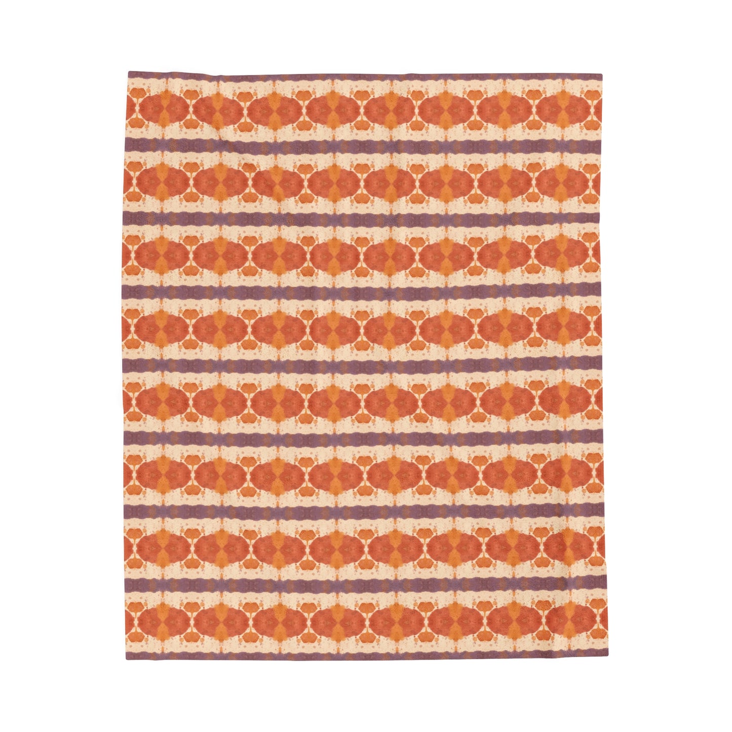 Boho Peach Plush Blanket
