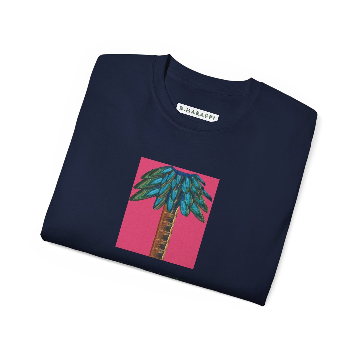 B.Maraffi Cotton T-shirt - Tiki Palm Fuscia