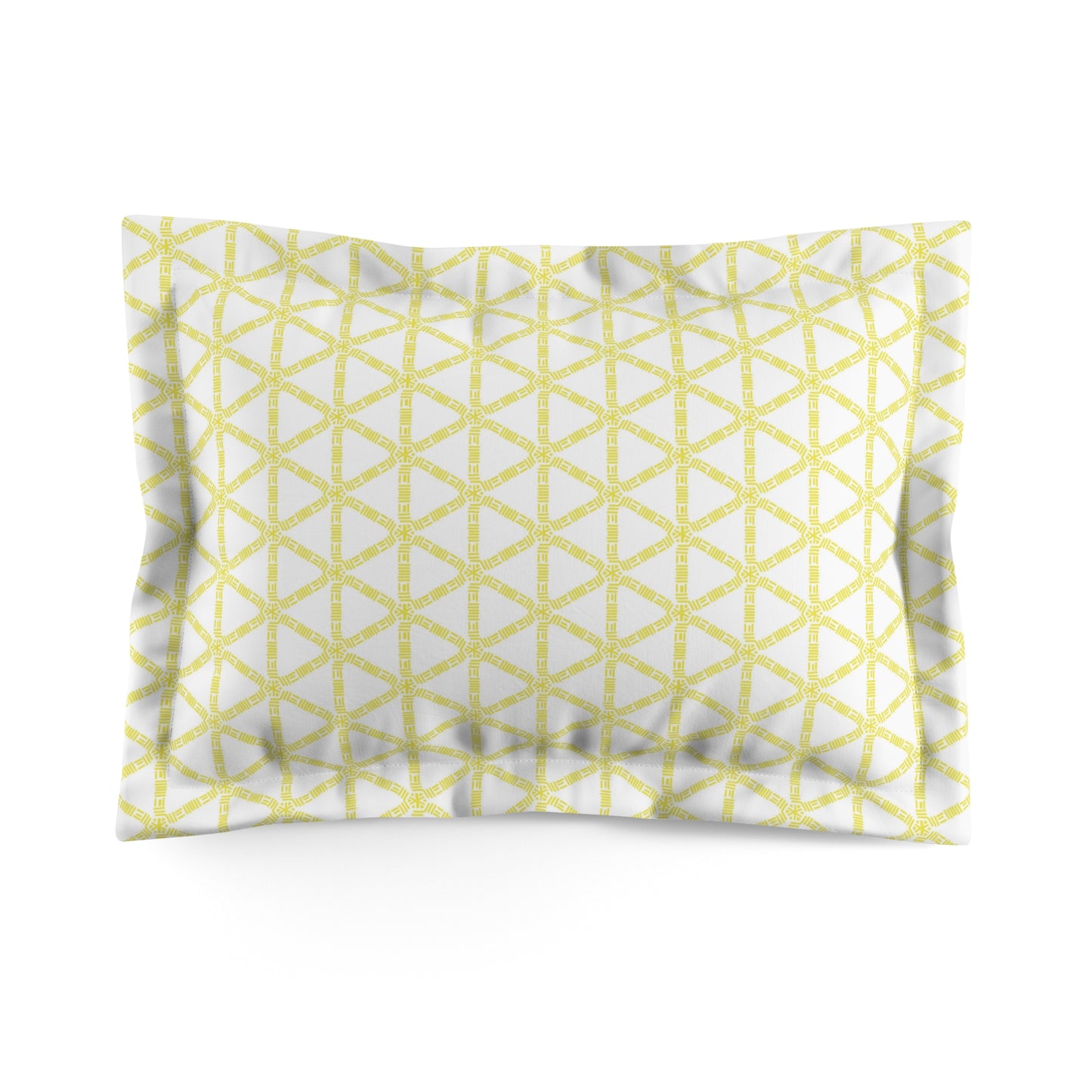 Yellow Lattice Pillow Sham