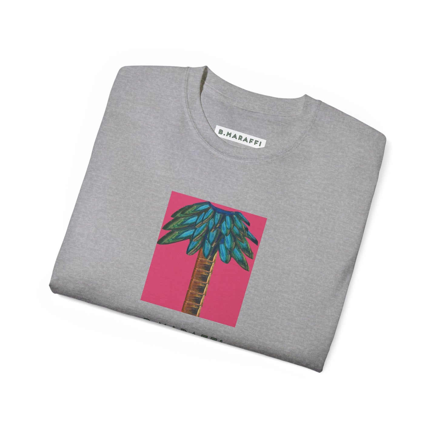 B.Maraffi Cotton T-shirt - Tiki Palm Fuscia