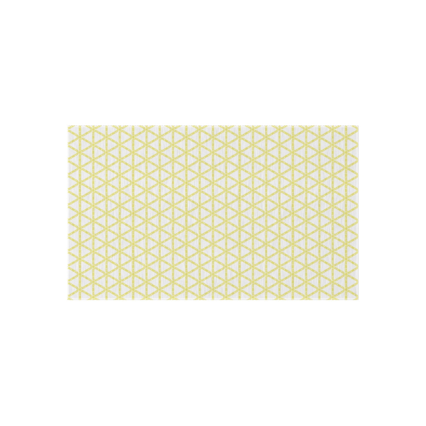 Yellow Lattice Indoor/Outdoor Rug