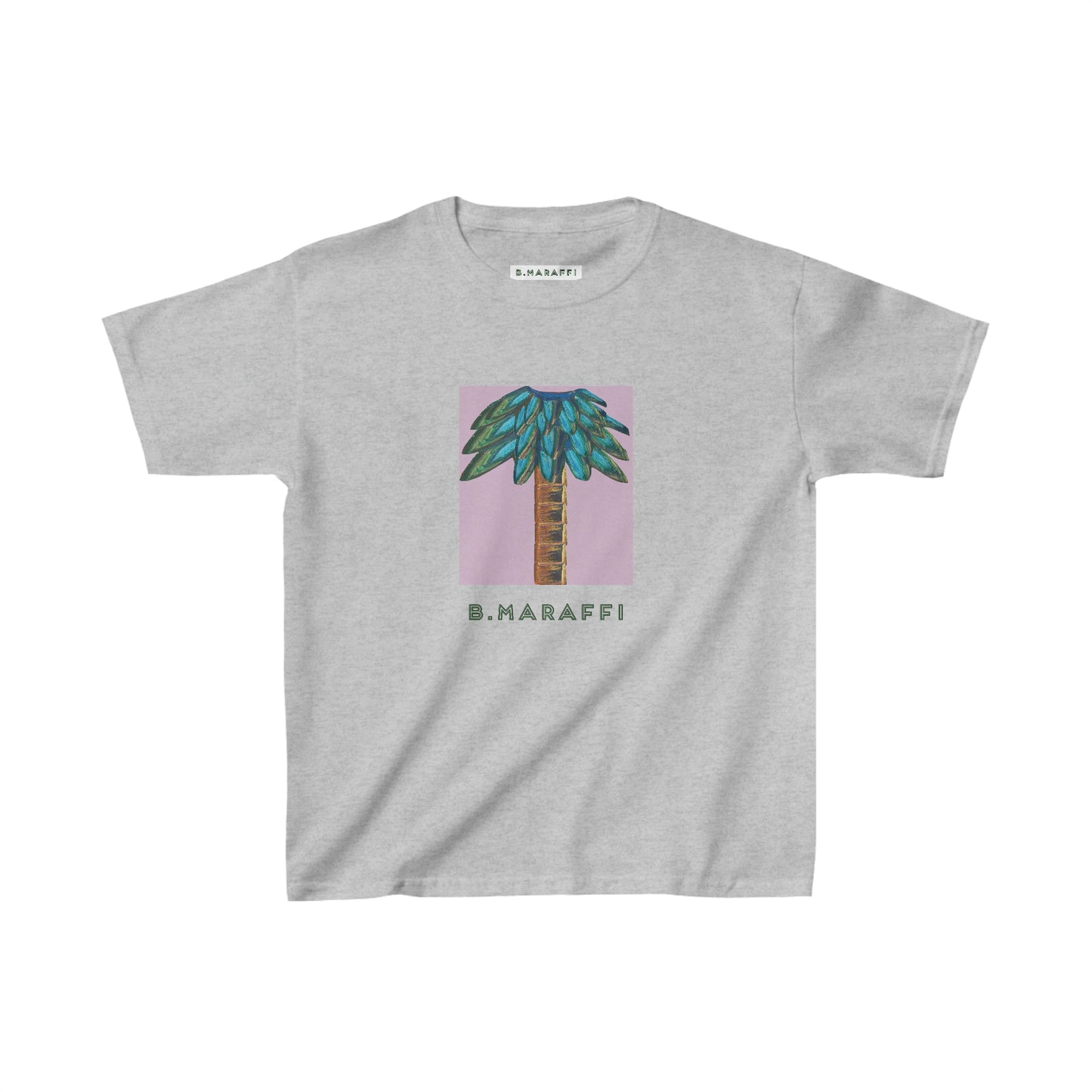 Kids Heavy Cotton™ Tee - Tiki Palm Violet