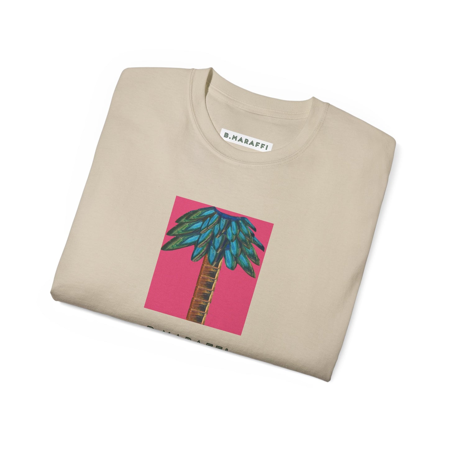 B.Maraffi Cotton T-shirt - Tiki Palm Fuscia