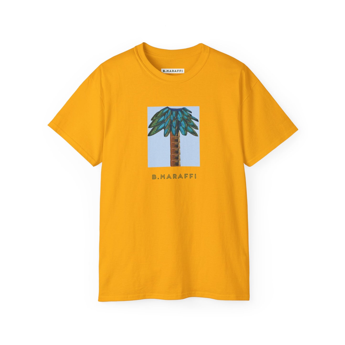 B.Maraffi Cotton T-shirt - Tiki Palm Sky