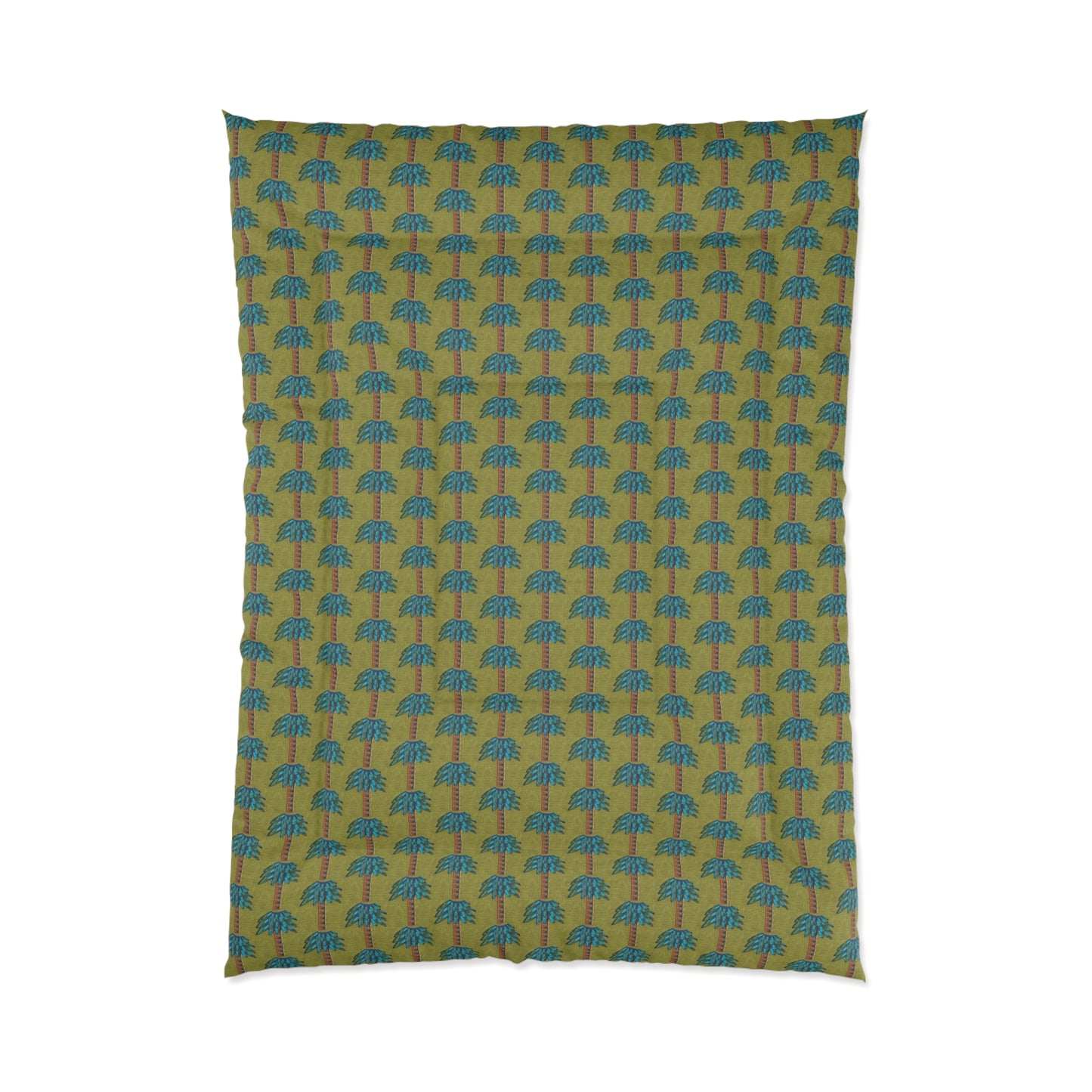 Tiki Palm Olive Comforter