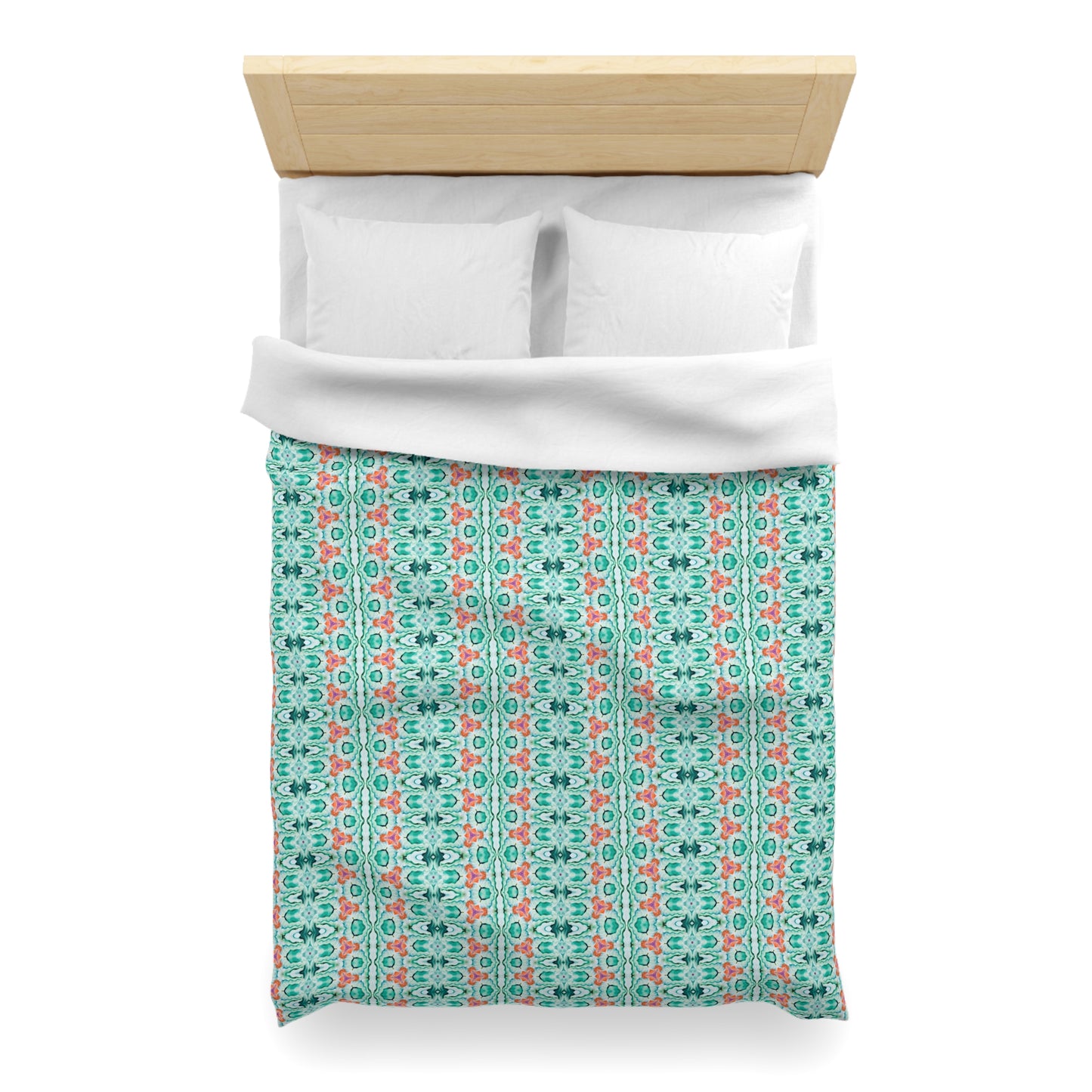 Teal Wave Duvet Cover
