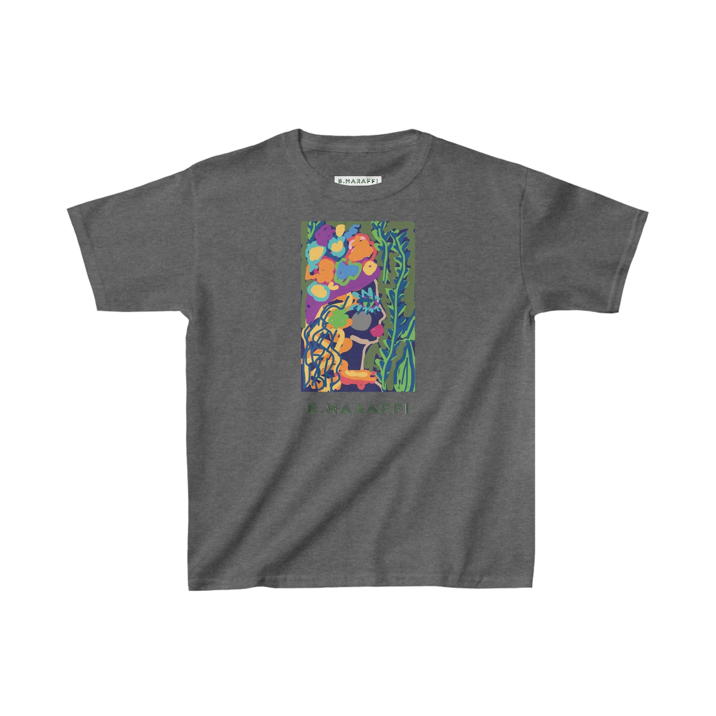 Kids Heavy Cotton™ Tee - Flower Lady