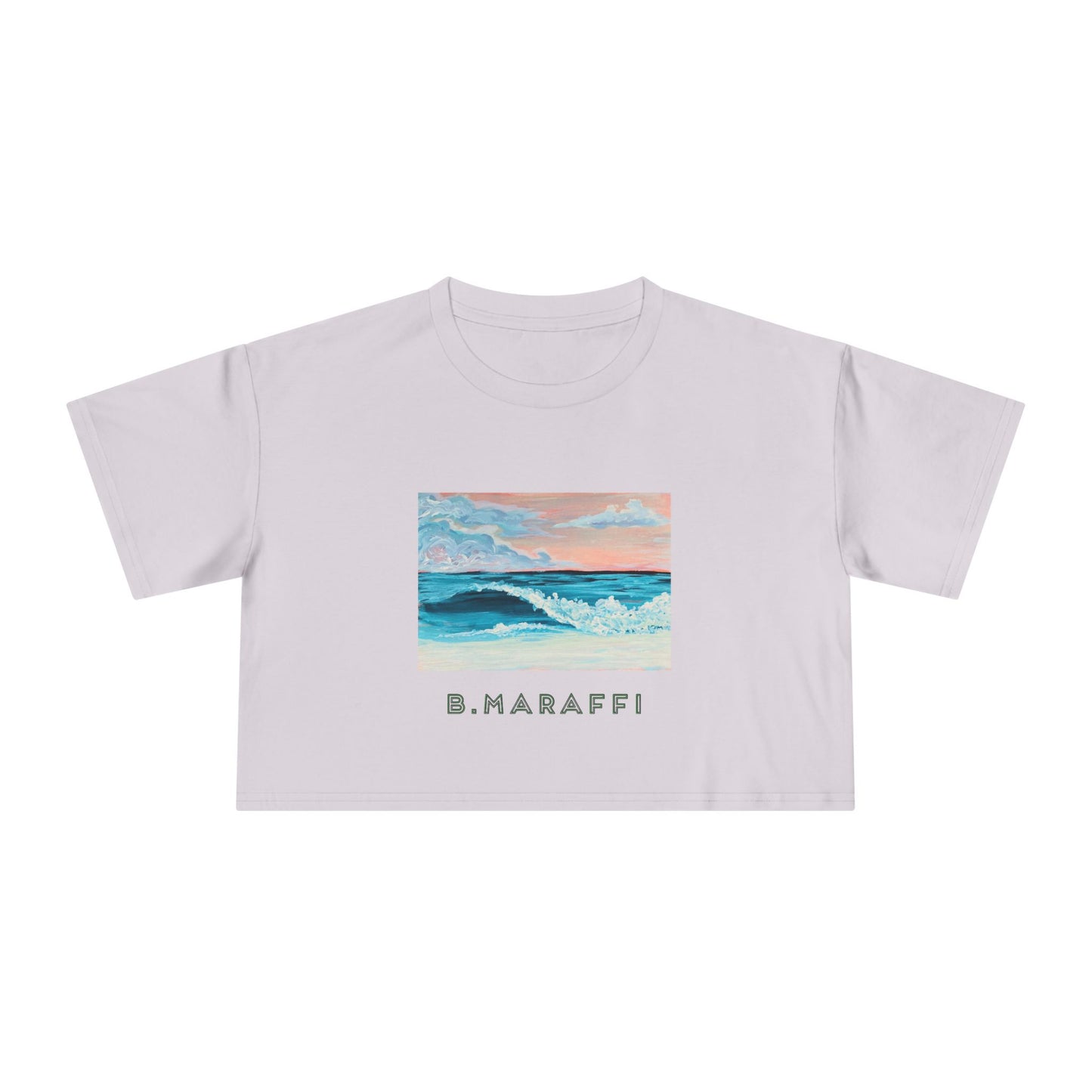 Women's Crop Tee - Wild Surf