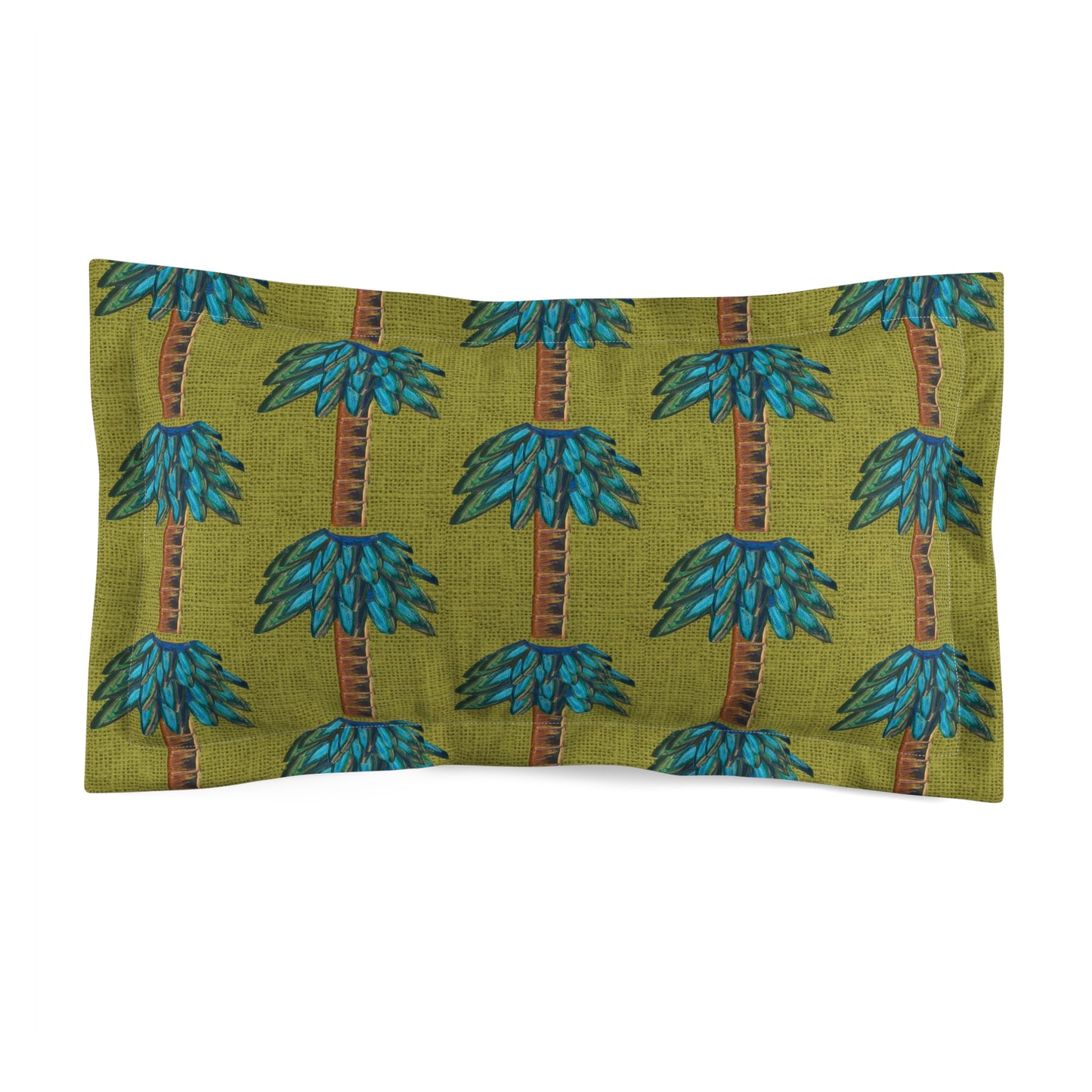 Tiki Palm Olive Pillow Sham