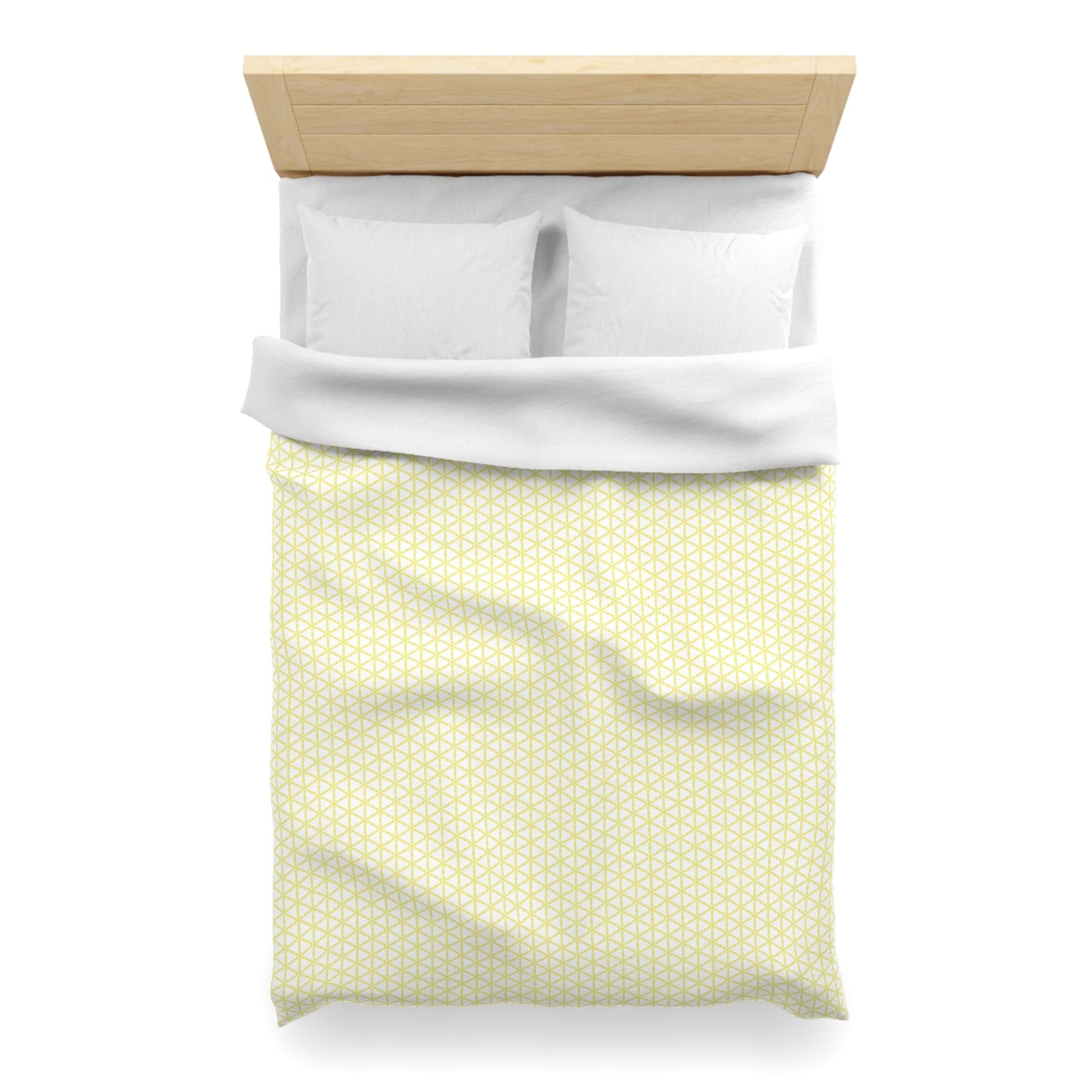 Yellow Lattice Duvet Cover