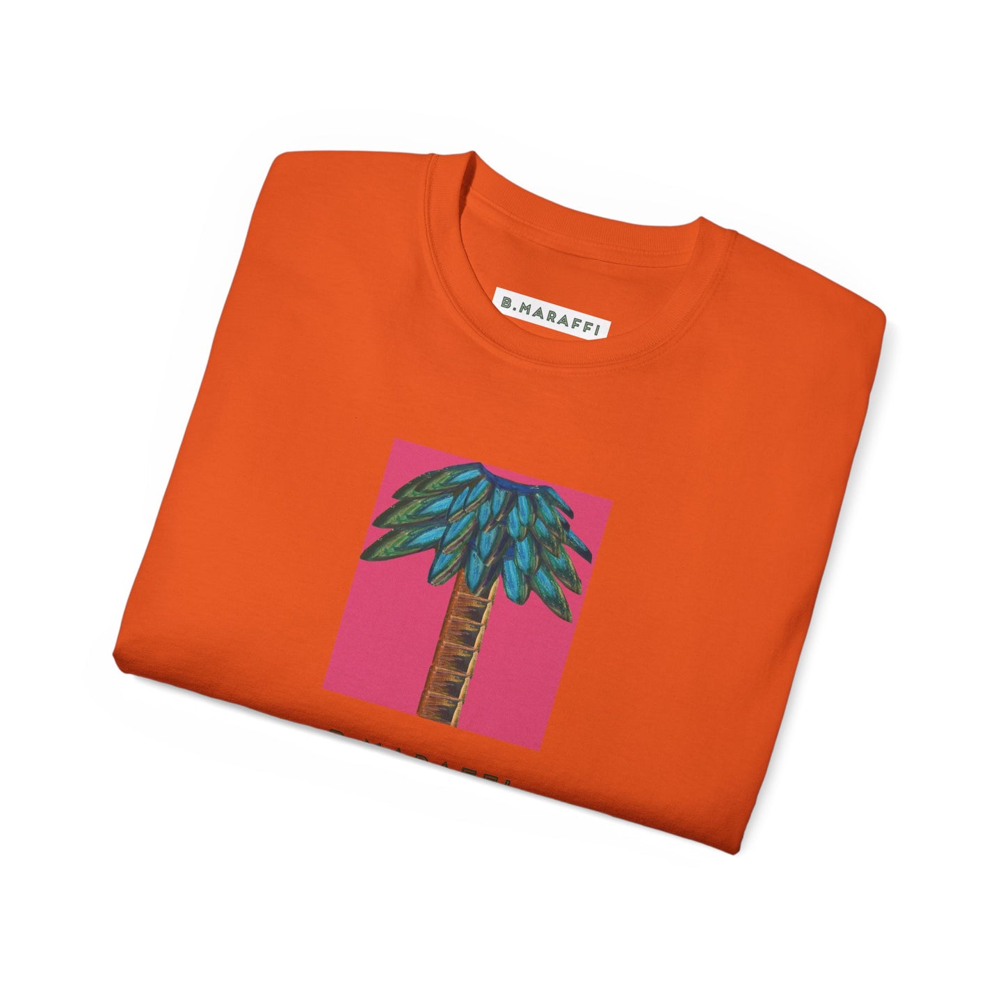 B.Maraffi Cotton T-shirt - Tiki Palm Fuscia