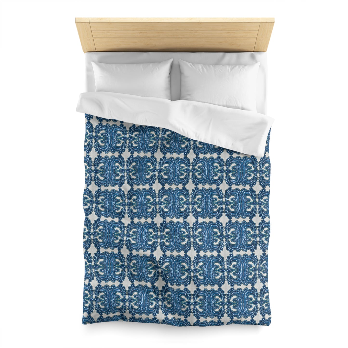 Blue Tile Duvet Cover