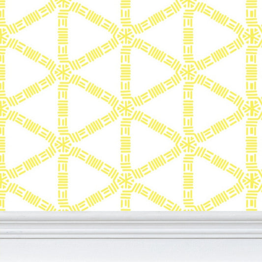Yellow Lattice Wallpaper