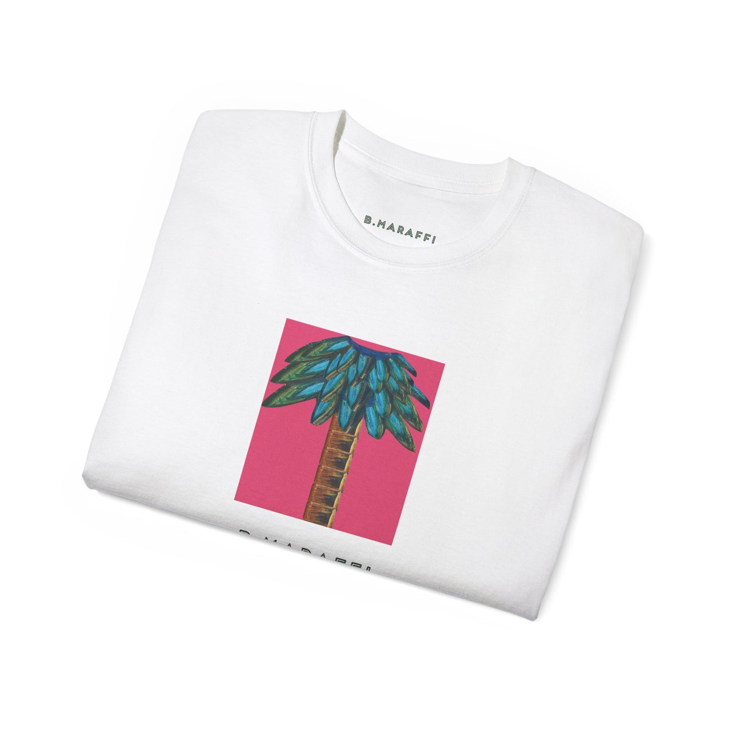 B.Maraffi Cotton T-shirt - Tiki Palm Fuscia