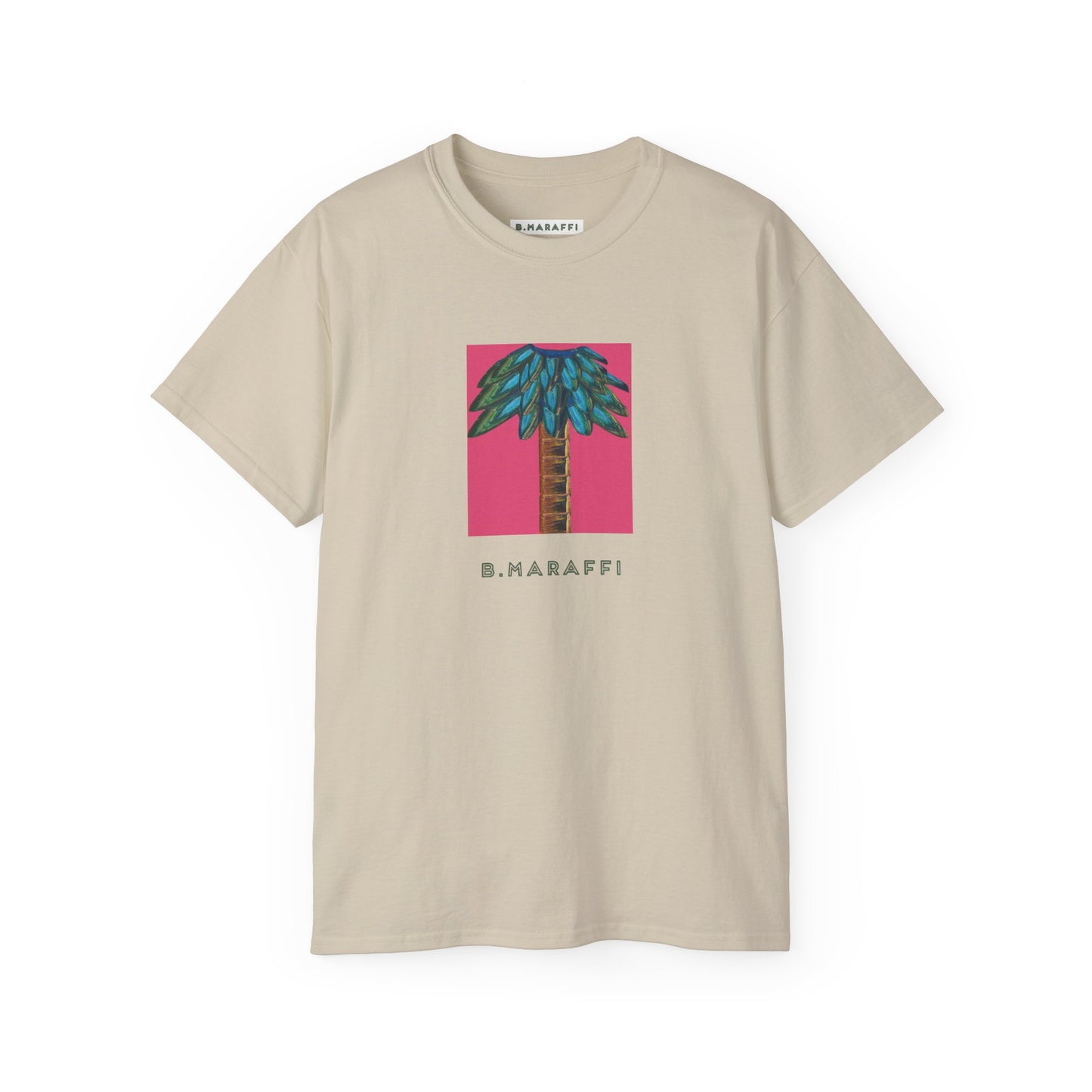 B.Maraffi Cotton T-shirt - Tiki Palm Fuscia