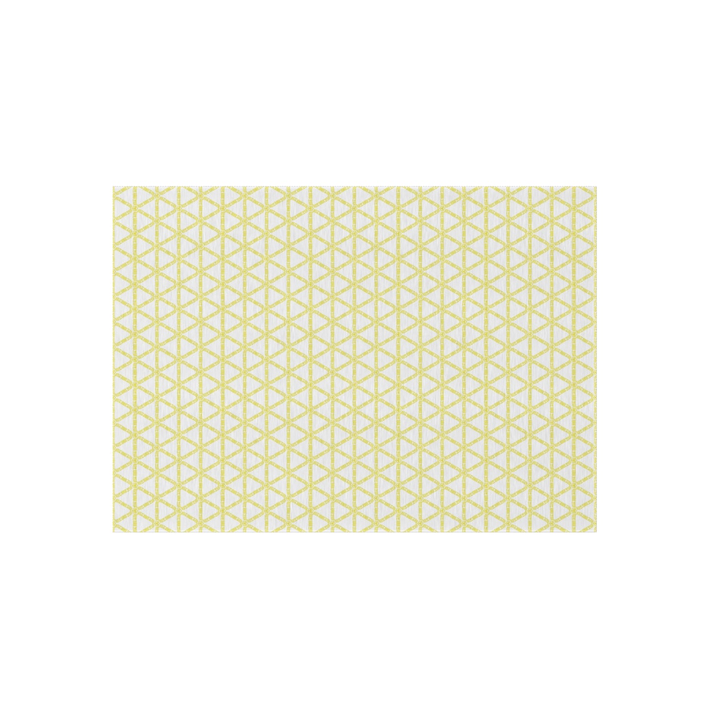 Yellow Lattice Indoor/Outdoor Rug