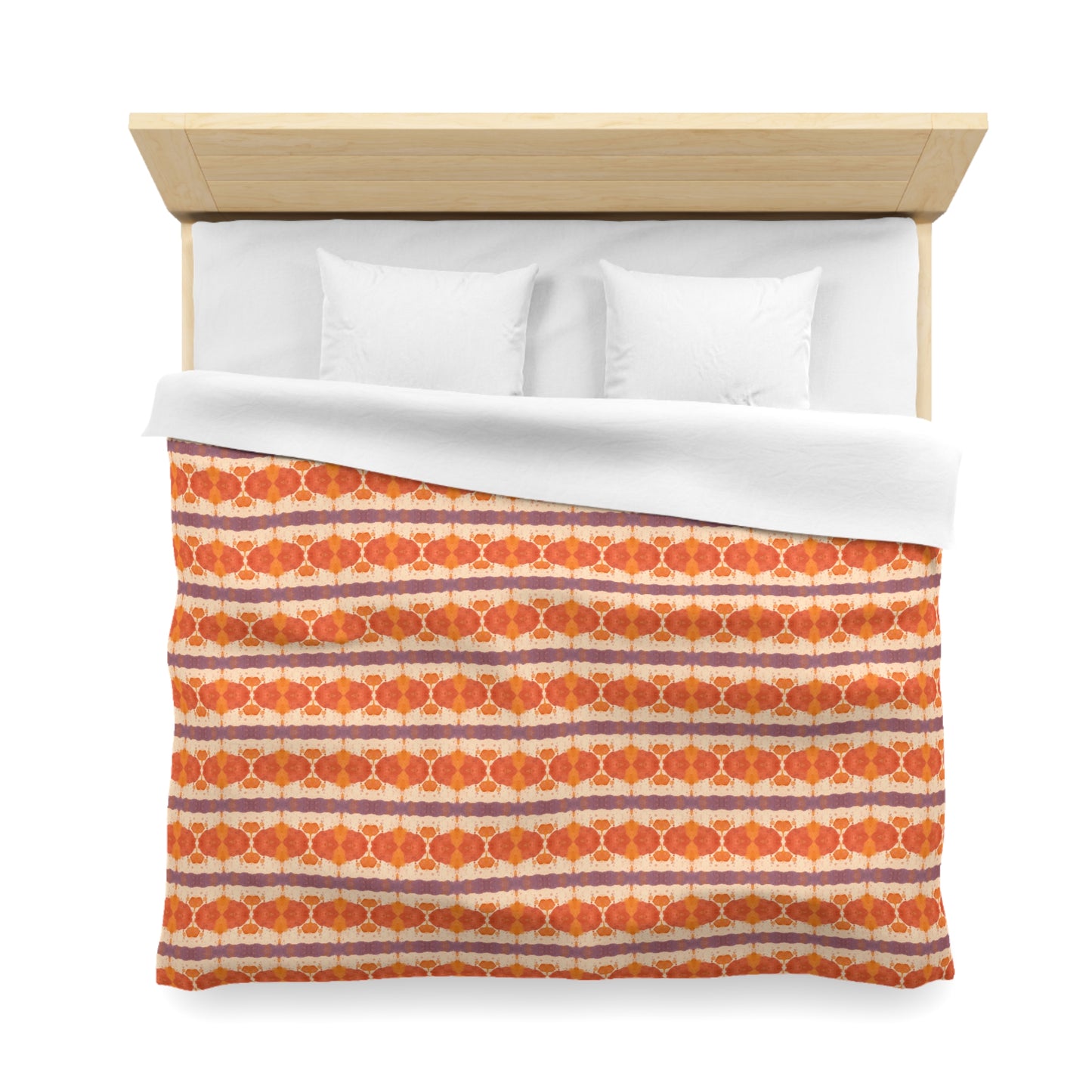 Boho Peach Duvet Cover