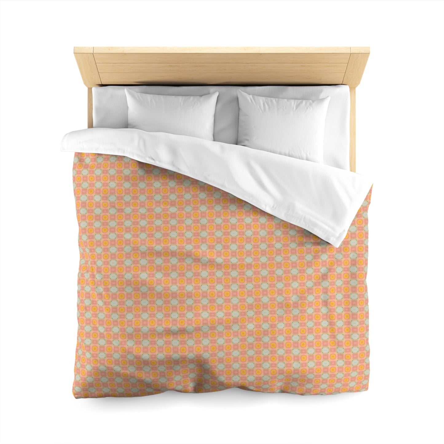 Peach Sunbeam Duvet Cover