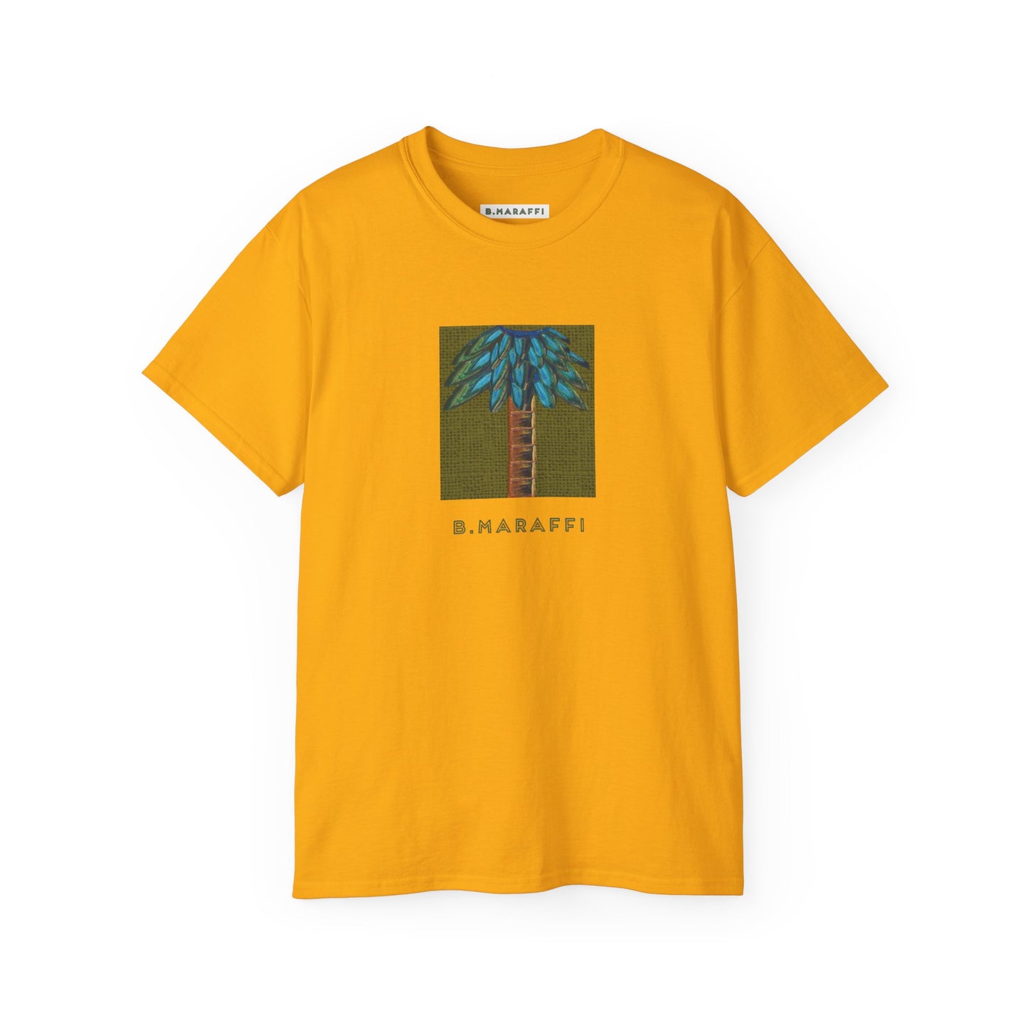B.Maraffi Cotton T-shirt - Tiki Palm Olive