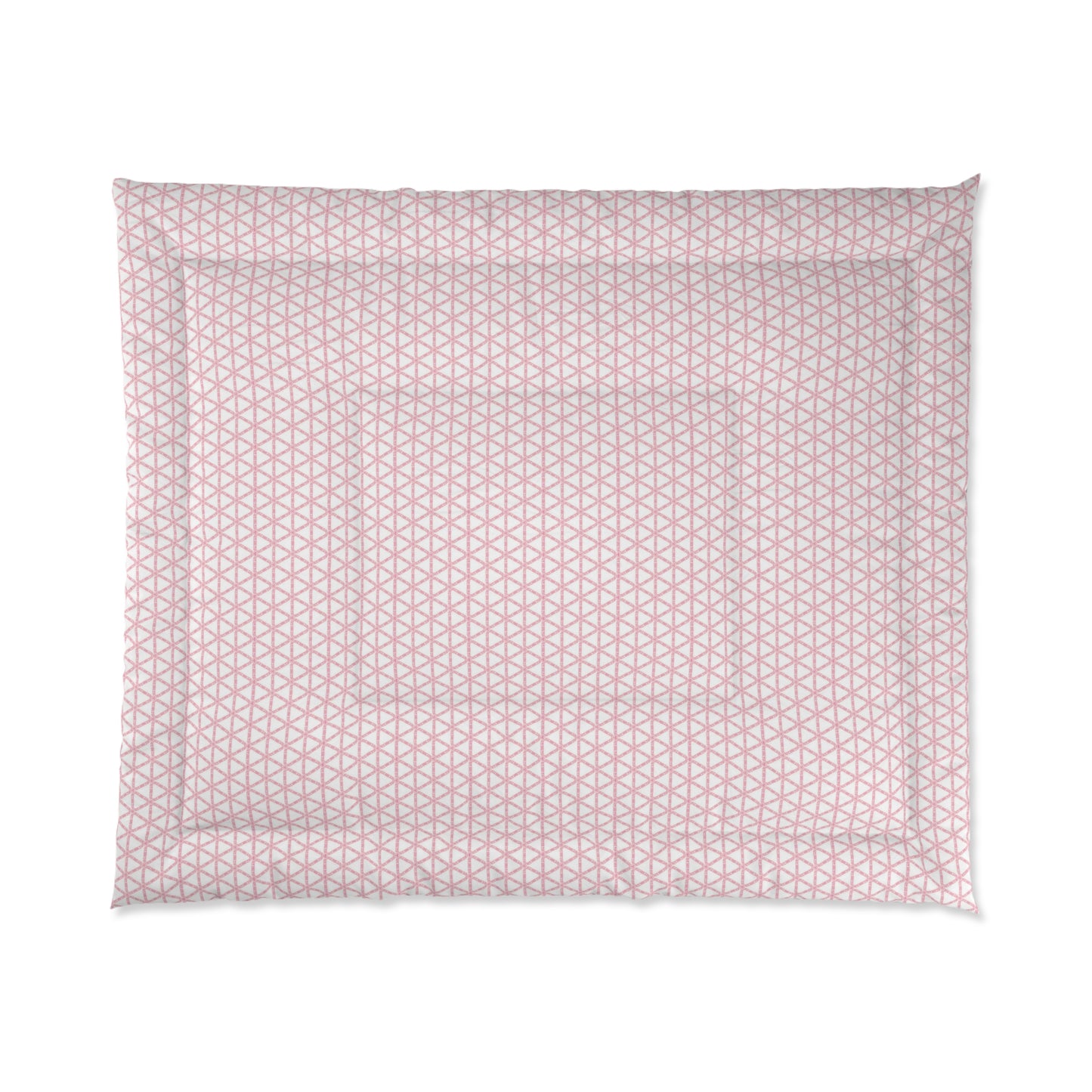 Pink Lattice Comforter