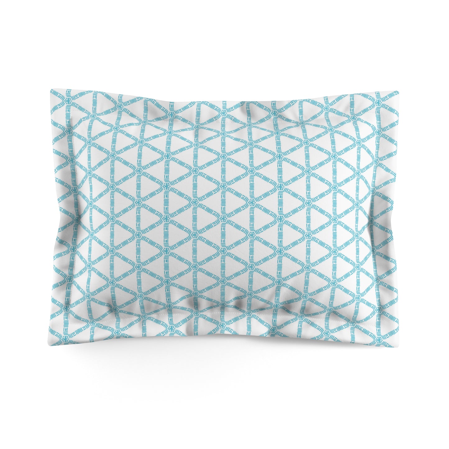 Turquois Lattice Pillow Sham