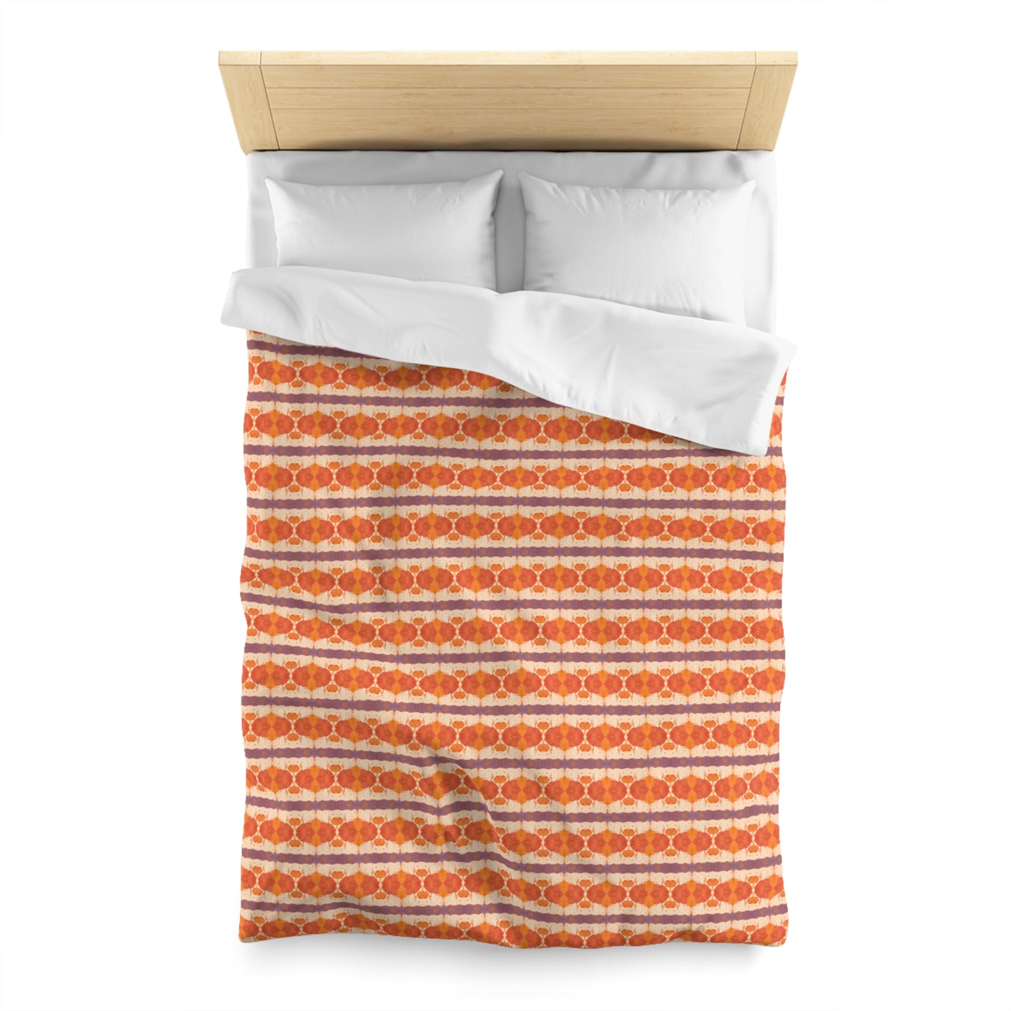 Boho Peach Duvet Cover