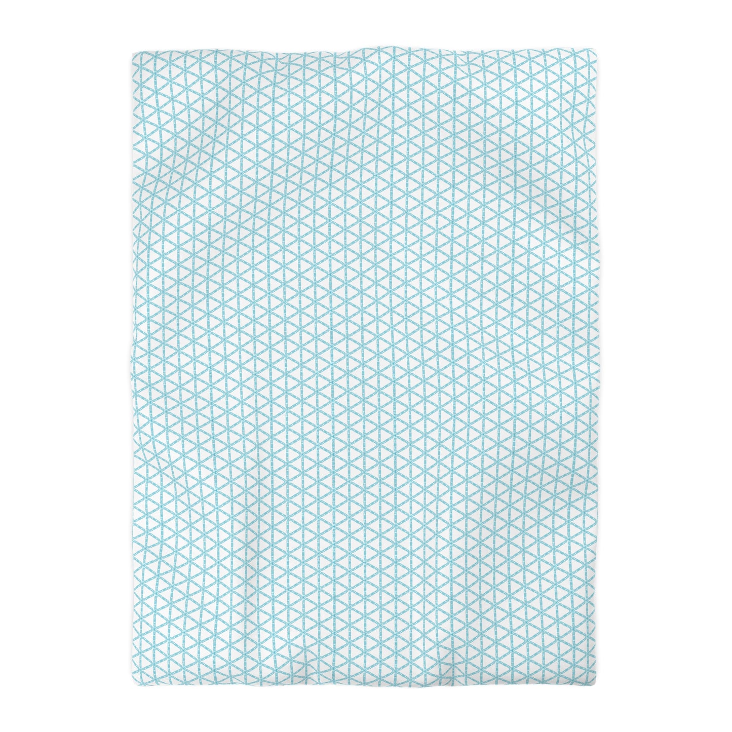 Turquoise Lattice Duvet Cover