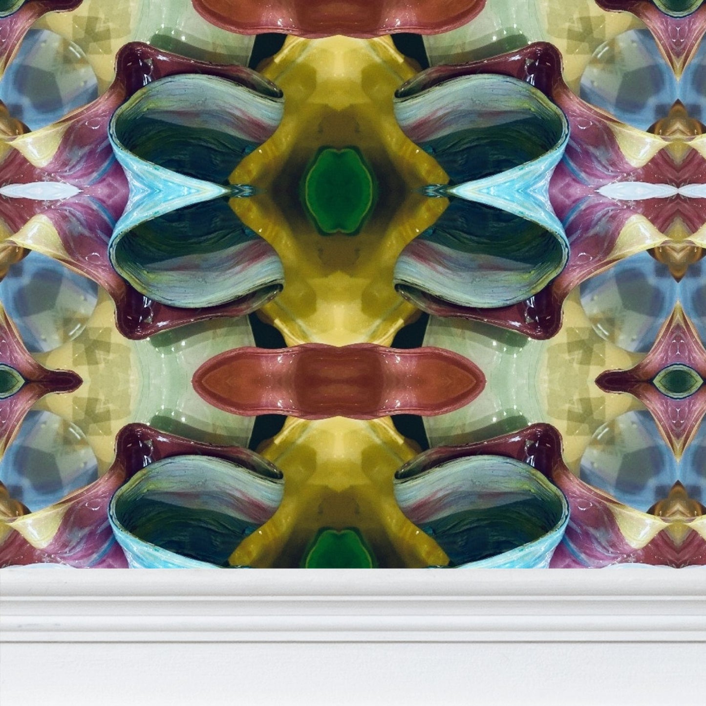 Orchid Moss Wallpaper