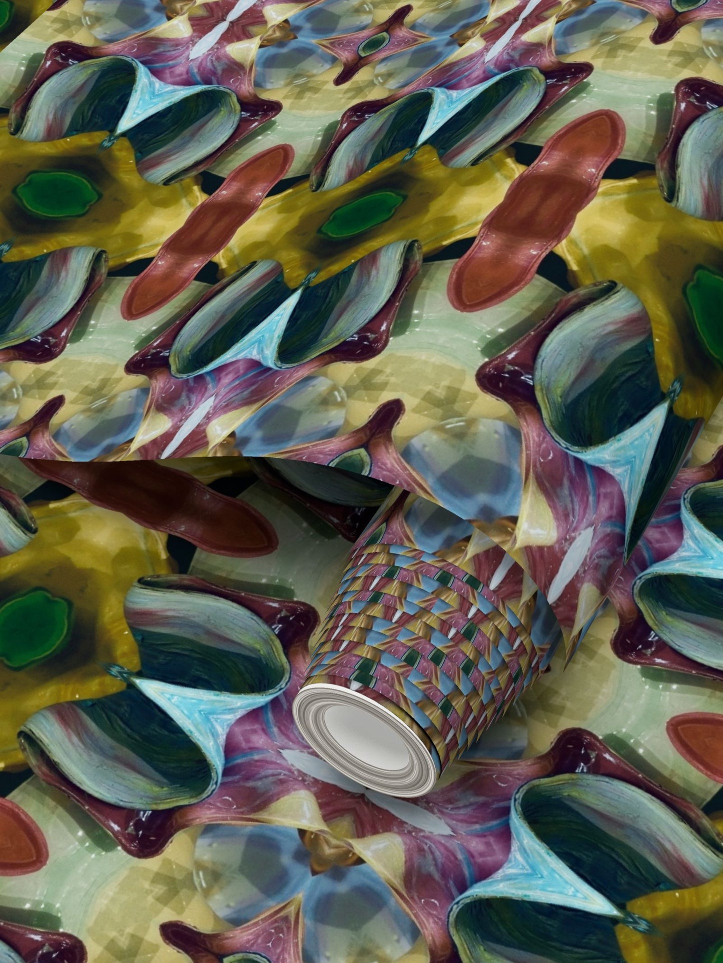 Orchid Moss Wallpaper