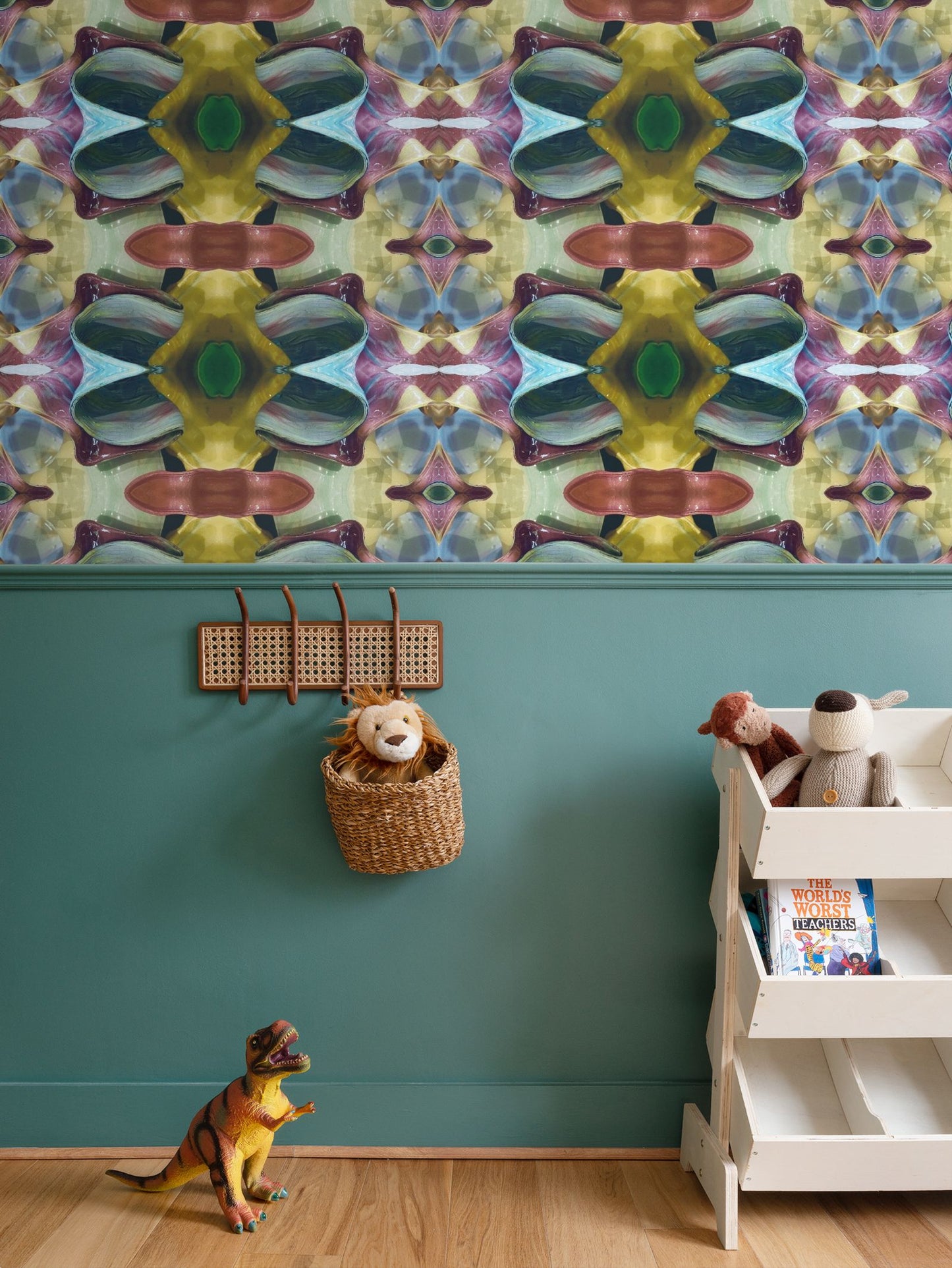 Orchid Moss Wallpaper