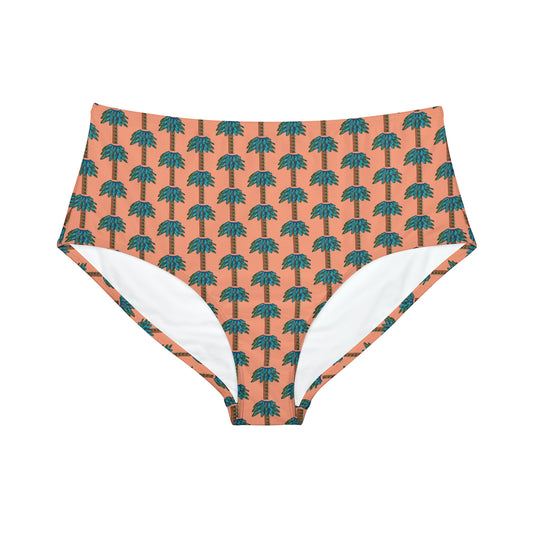 Tiki Palm Sherbet High-Waist Hipster Bikini Bottom