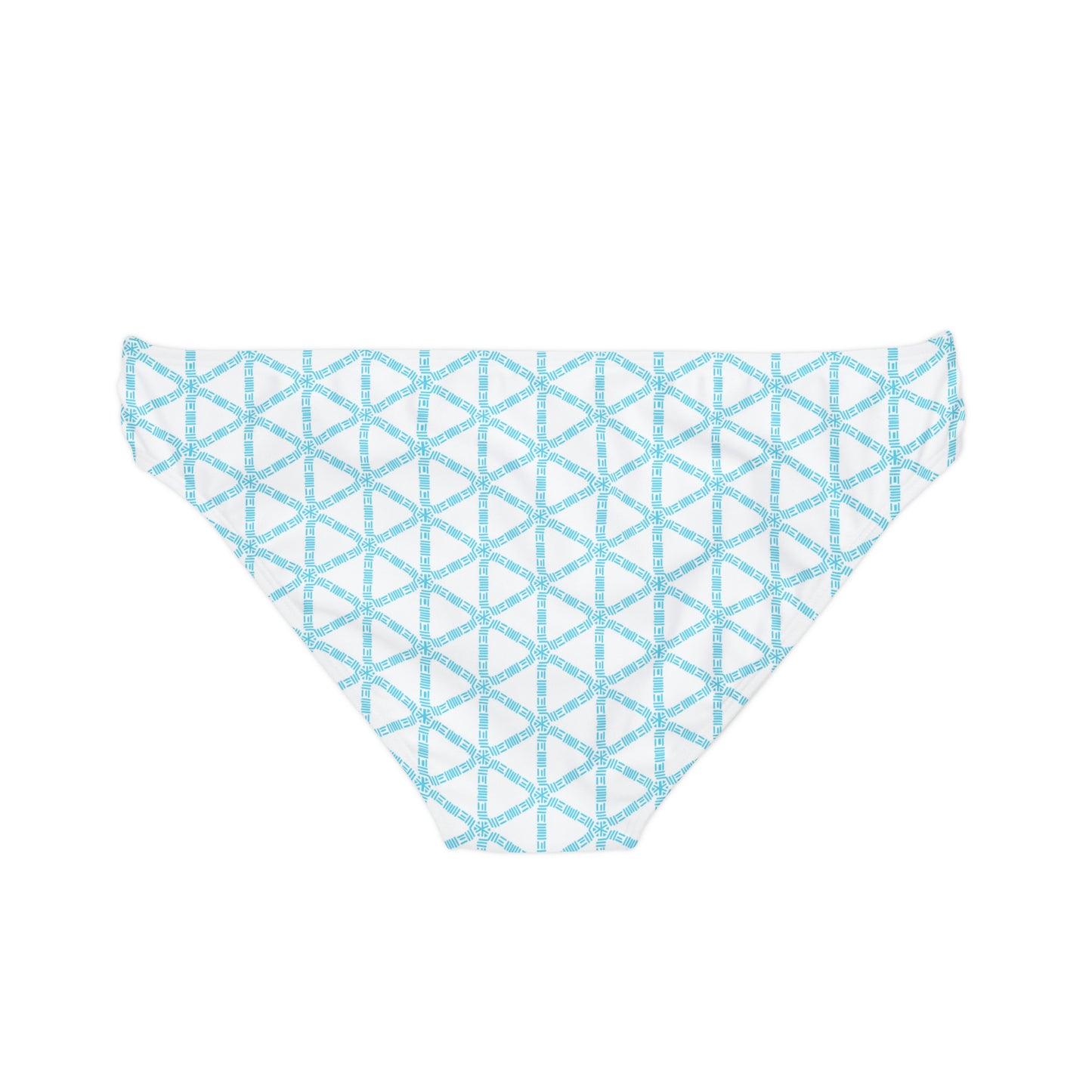 Turquoise Lattice Loop Tie Bikini Bottom