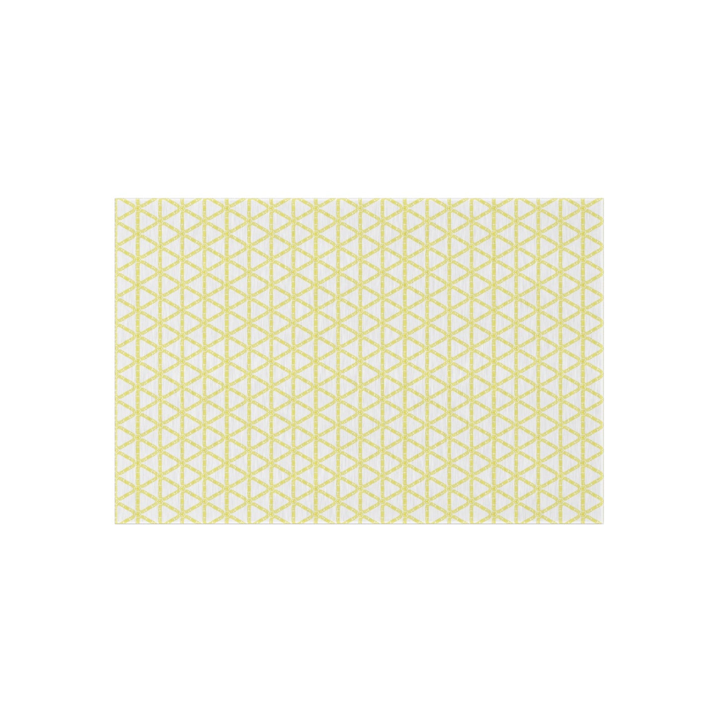 Yellow Lattice Indoor/Outdoor Rug