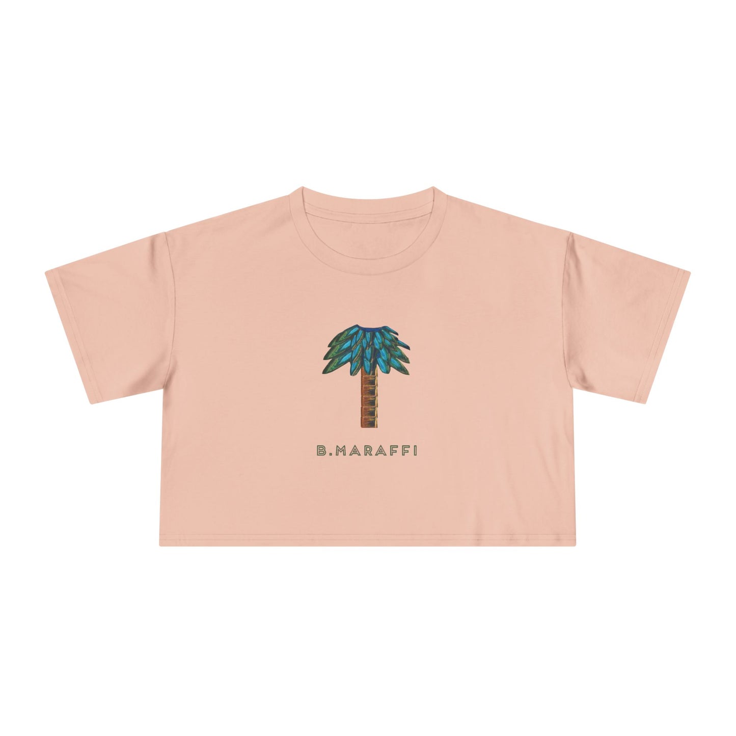 Women's Crop Tee - Tiki Palm
