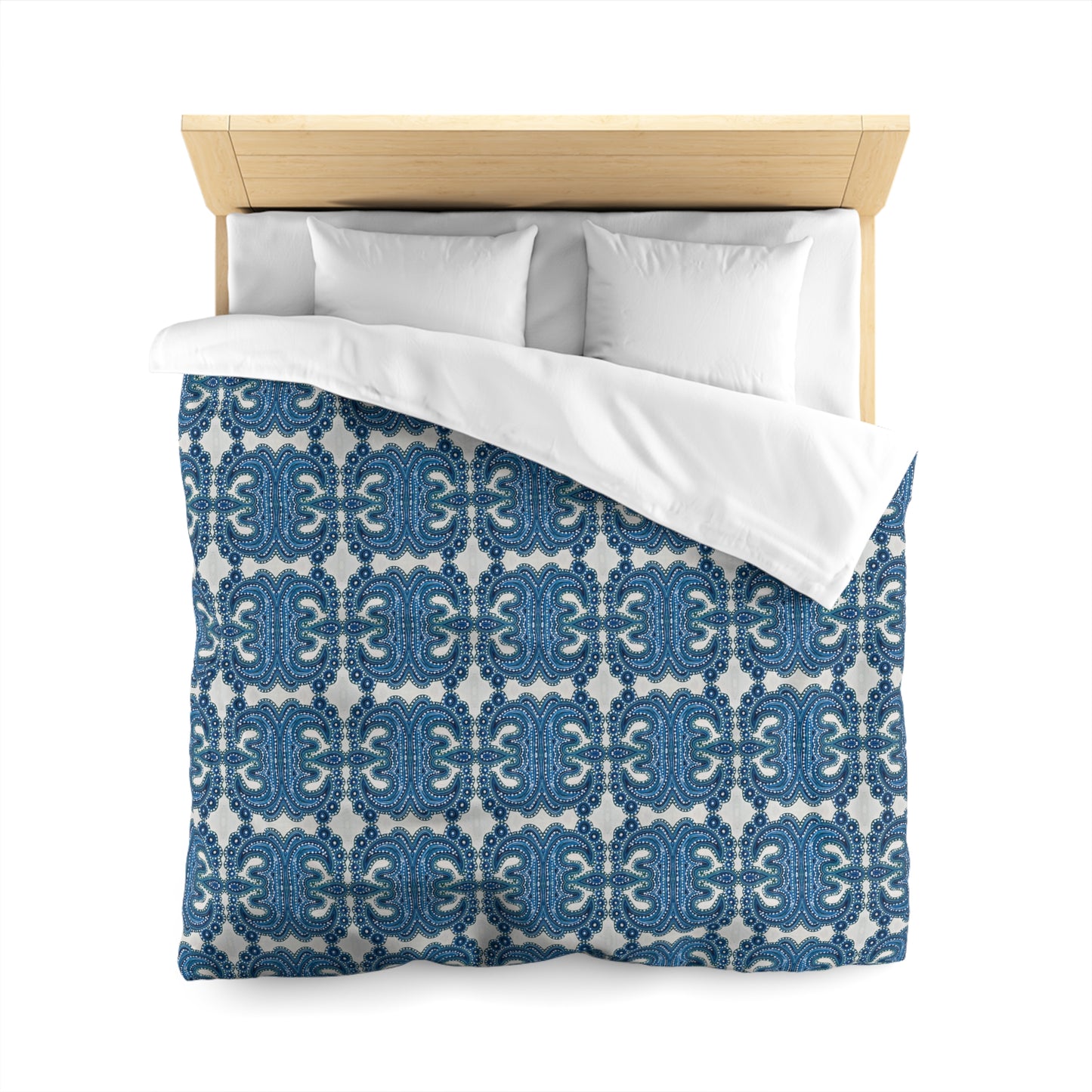 Blue Tile Duvet Cover