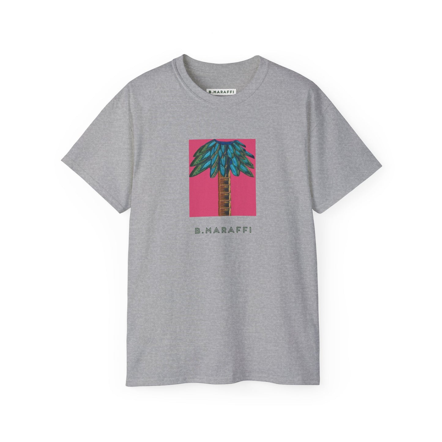 B.Maraffi Cotton T-shirt - Tiki Palm Fuscia