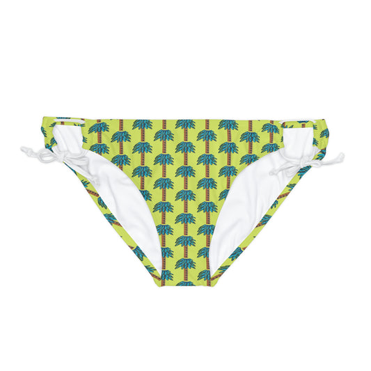 Tiki Palm Lime Loop Tie Bikini Bottom