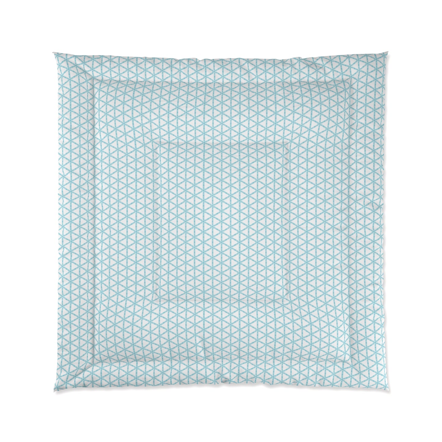 Turquoise Lattice Comforter
