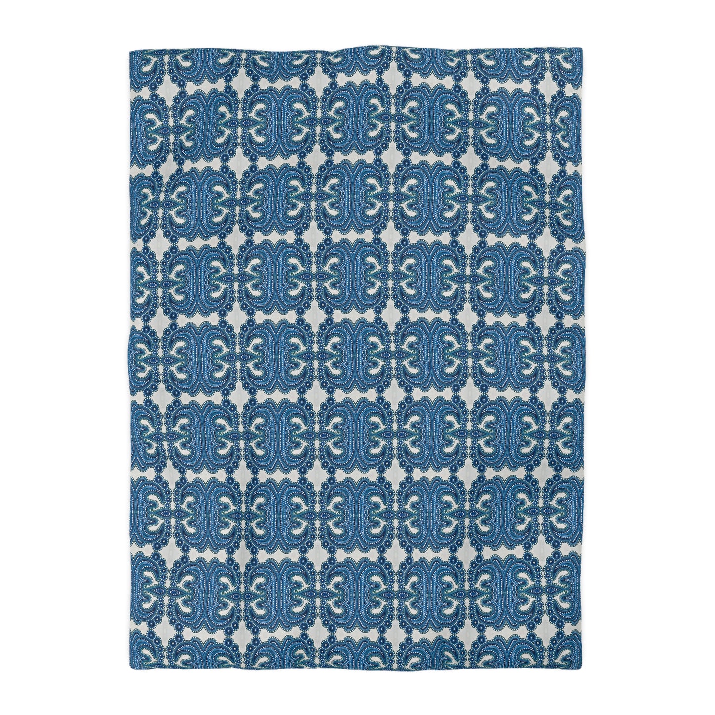 Blue Tile Duvet Cover