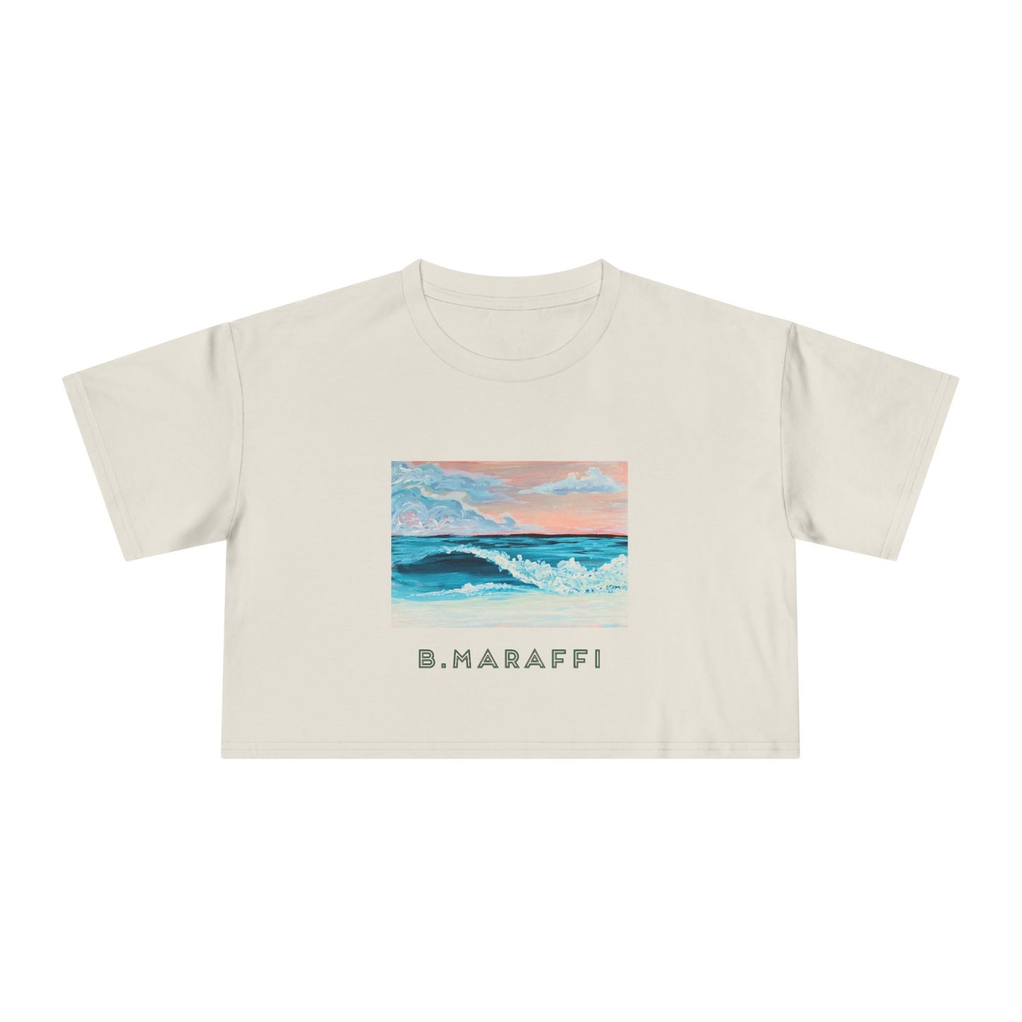 Women's Crop Tee - Wild Surf