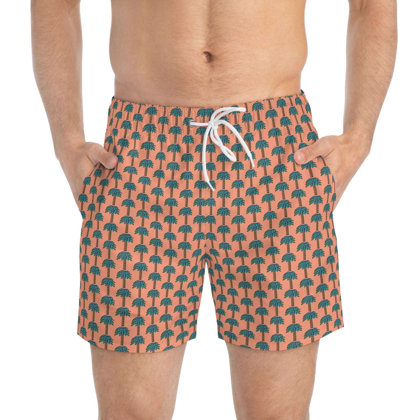 Tiki Palm Sherbet Swim Trunks