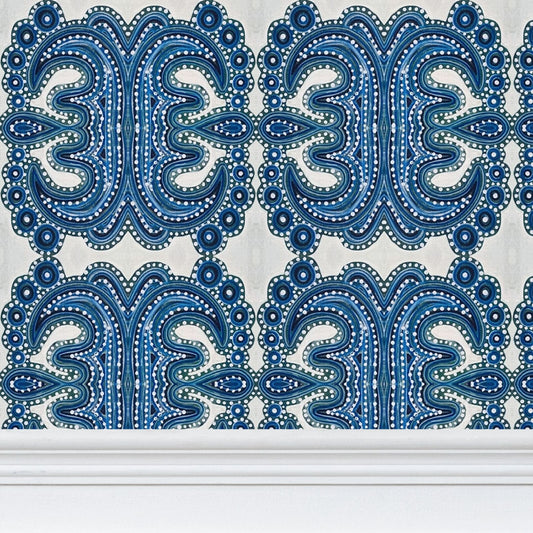 Blue Tile Wallpaper