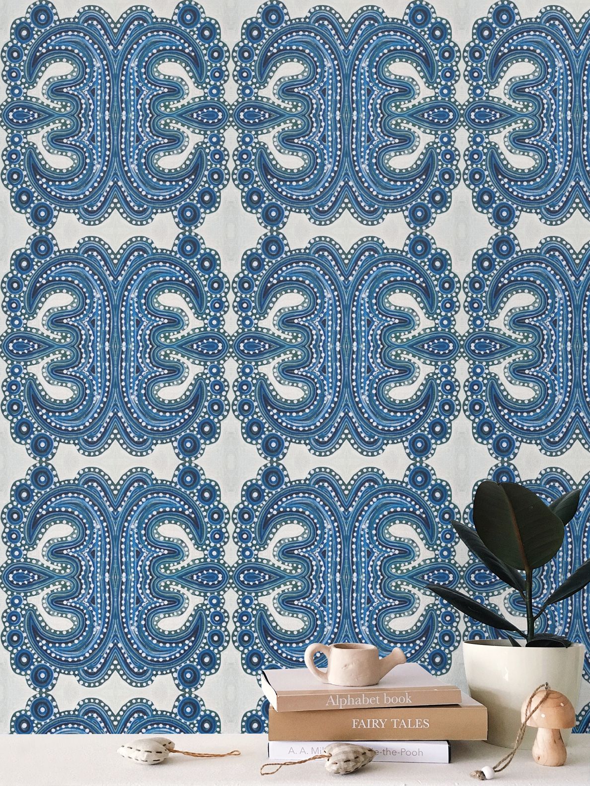 Blue Tile Wallpaper